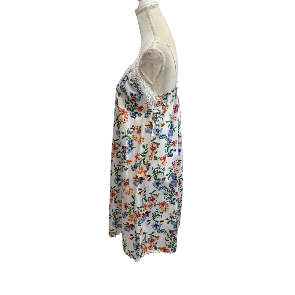 Papinelle Harper Lace Front Cotton Nightie Nightgown White Floral NWT $89 - Picture 4 of 16